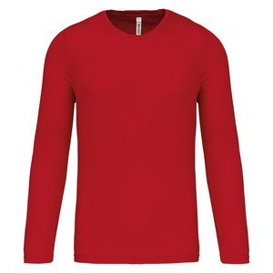 ProAct PA443 - T-Shirt Uomo Maniche Lunghe Red
