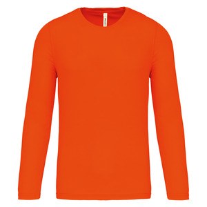ProAct PA443 - T-Shirt Uomo Maniche Lunghe Fluorescent Orange