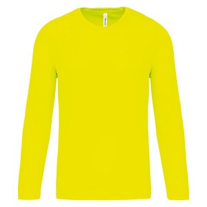 ProAct PA443 - T-Shirt Uomo Maniche Lunghe Fluorescent Yellow