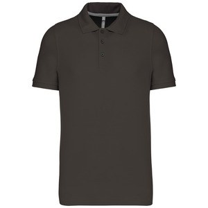 Kariban K241 - POLO PIQUE' UOMO MANICHE CORTE Grigio scuro