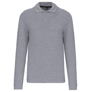 Kariban K243 - POLO PIQUE' UOMO MANICHE LUNGHE Oxford Grey