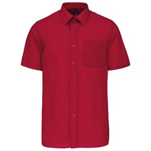 Kariban K551 - ACE - CAMICIA UOMO MANICHE CORTE POLICOTONE POPELINE Classic Red