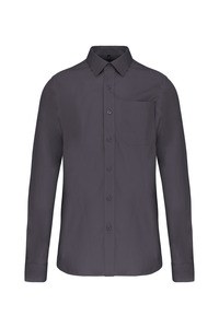 Kariban K541 - CAMICIA UOMO MANICHE LUNGHE POPELINE Zinco