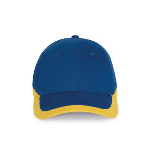 K-up KP045 - RACING - CAPPELLINO 6 PANNELLI Royal Blue / Yellow