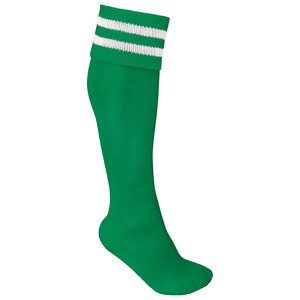 ProAct PA015 - CALZA SPORTIVA A RIGHE Sporty Kelly Green / White