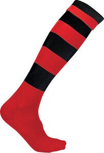 ProAct PA021 - CALZE SPORT A RIGHE Sporty Red / Black