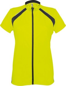 ProAct PA448 - MAGLIA CICLISMO DONNA MANICHE CORTE Fluorescent Yellow / Black