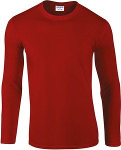 Gildan GI64400 - T-shirt uomo maniche lunghe Softstyle® Red