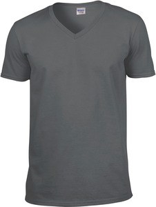 Gildan GI64V00 - T-shirt uomo con scollatura a V Softstyle® Charcoal
