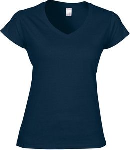 Gildan GI64V00L - T-shirt donna con scollatura a V Softstyle® Navy/Navy