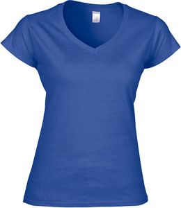 Gildan GI64V00L - T-shirt donna con scollatura a V Softstyle® Blu royal