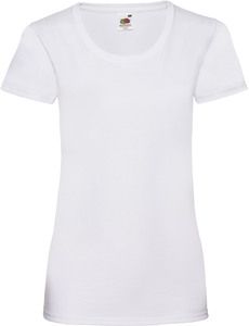 Fruit of the Loom SC61372 - T-shirt da donna in cotone Bianco