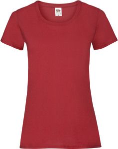 Fruit of the Loom SC61372 - T-shirt da donna in cotone Red