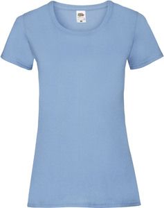 Fruit of the Loom SC61372 - T-shirt da donna in cotone Cielo