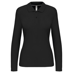 Kariban K244 - POLO PIQUE' DONNA MANICHE LUNGHE Black/Black