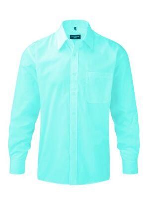 Russell Collection RU934M - Camicia uomo popeline maniche lunghe