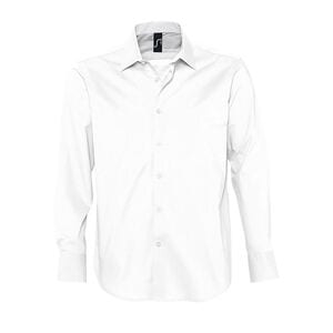 SOL'S 17000 - Brighton Camicia Uomo Stretch Manica Lunga Bianco