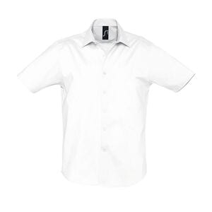 SOL'S 17030 - Broadway Camicia Uomo Stretch Manica Corta Bianco