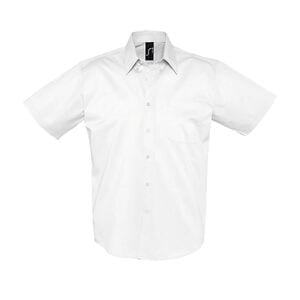 SOL'S 16080 - Brooklyn Camicia Uomo In Twill Di Cotone Manica Corta Bianco