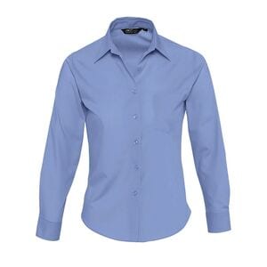 SOL'S 16060 - Executive Camicia Donna Popeline Manica Lunga Blu medio