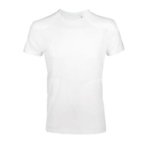 SOL'S 00580 - Imperial FIT T Shirt Uomo Slim Girocollo Manica Corta Bianco