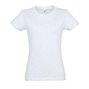 SOL'S 11502 - Imperial WOMEN T Shirt Donna Girocollo Blanc chiné