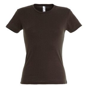 SOL'S 11386 - MISS T Shirt Donna Girocollo Cioccolato