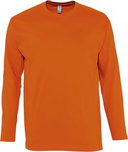 SOL'S 11420 - MONARCH T Shirt Uomo Girocollo Manica Lunga Arancio