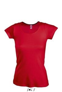 SOL'S 11865 - T-shirt rotonda da donna Moody Rosso