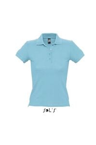 SOL'S 11310 - PEOPLE Polo Donna Manica Corta Blu atollo