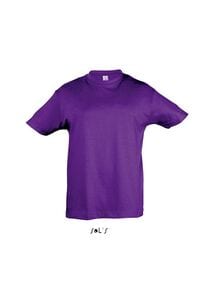SOL'S 11970 - REGENT KIDS T Shirt Bambino Girocollo Viola scuro