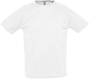 SOL'S 11939 - SPORTY T Shirt Uomo Manica A Raglan Bianco