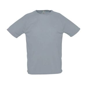 SOL'S 11939 - SPORTY T Shirt Uomo Manica A Raglan Grigio puro