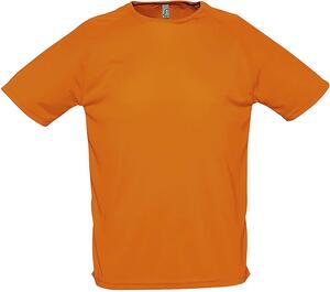 SOL'S 11939 - SPORTY T Shirt Uomo Manica A Raglan Arancio