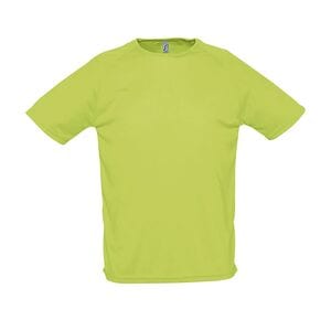 SOL'S 11939 - SPORTY T Shirt Uomo Manica A Raglan Verde mela