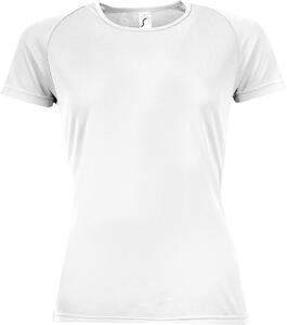 SOL'S 01159 - SPORTY WOMEN T Shirt Donna Manica A Raglan Bianco