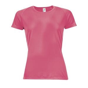 SOL'S 01159 - SPORTY WOMEN T Shirt Donna Manica A Raglan Corallo fluo