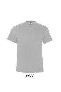 SOL'S 11150 - VICTORY T Shirt Uomo Scollo A "V" Grigio medio melange