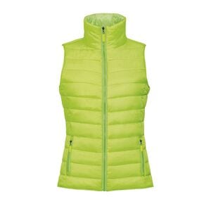 SOL'S 01437 - WAVE WOMEN Gilet Donna Imbottito Leggero Verde lime fluo