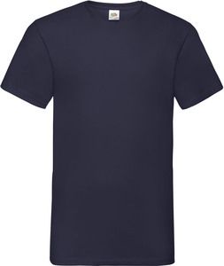 Fruit of the Loom SC22V - T-shirt con scollatura a V Blu navy