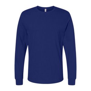 Fruit of the Loom SC201 Maglia Maniche Lunghe Blu royal