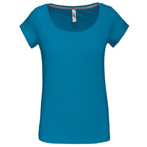 Kariban K384 - T-shirt donna a maniche corte e scollo a barchetta Tropical Blue