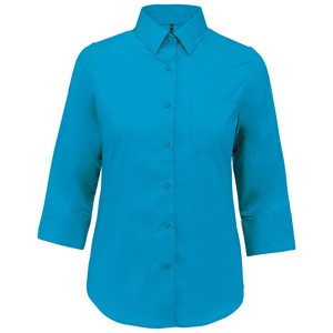 Kariban K558 - Camicia donna con maniche 3/4 Bright Turquoise