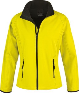 Result R231F - Giacca Stampabile da Donna Core Soft Shell Yellow / Black