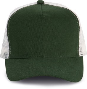 K-up KP137 - CAPPELLINO TRUCKER - 5 PANNELLI Forest Green / Light Grey