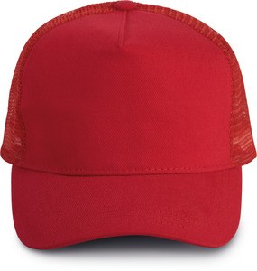 K-up KP137 - CAPPELLINO TRUCKER - 5 PANNELLI Red / Red