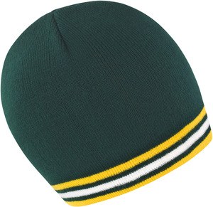 Result R368X - National Beanie Berretto "Supporter" Green / Gold / White