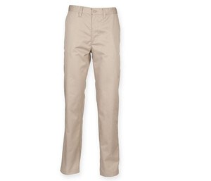 Henbury HY640 - Pantaloni da uomo a gamba dritta Stone