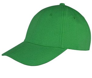 Result RC081 - Visiera Cap 6 Pannelli 100% Cotone Verde smeraldo