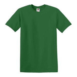 Fruit of the Loom SC220 - T-shirt girocollo da uomo Verde prato
